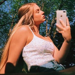 Brandy Melville Floral Tank